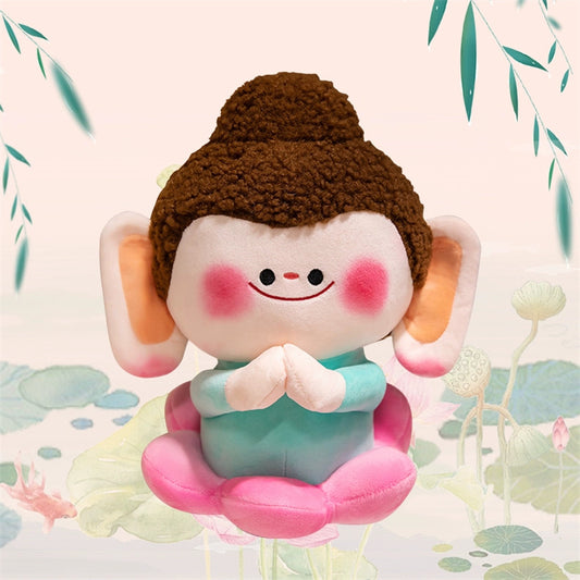 Lianhua Little Buddha Doll Yungang Grottoes Large Lotus Buddha Plush Toy as a Birthday Gift for Women